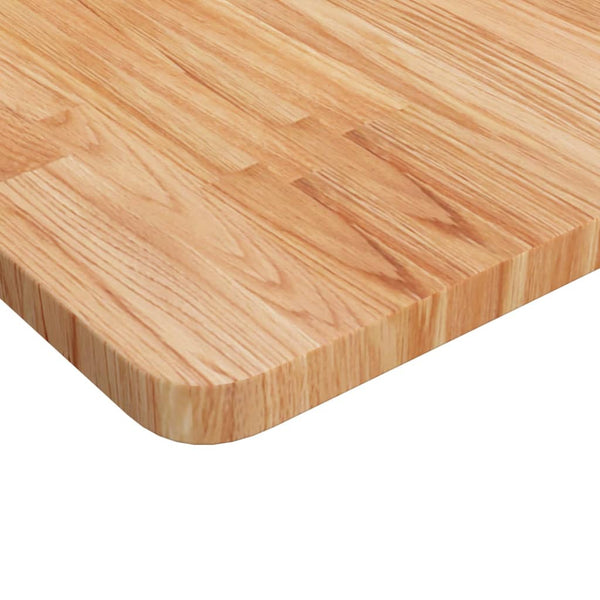 vidaXL Plateau de table carré Chêne traité marron clair 90x90x2,5 cm
