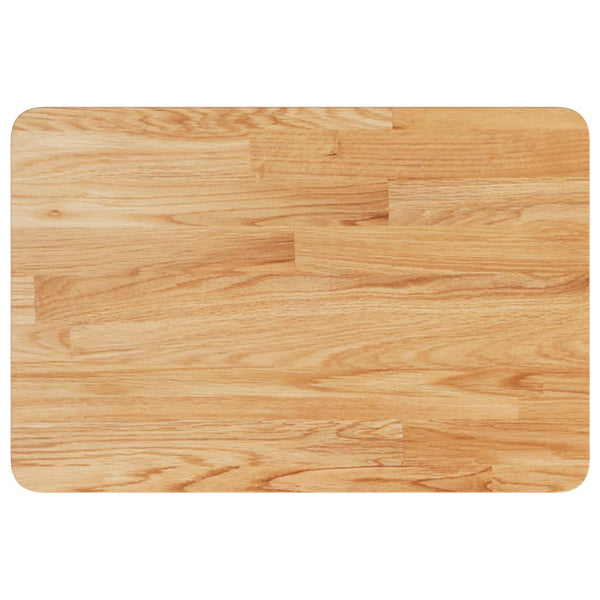 Waschtischplatte Hellbraun Massivholz 60x40 cm