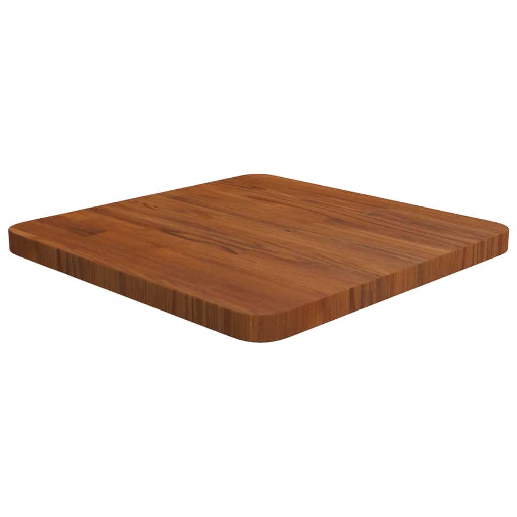Quadratische Tischplatte Dunkelbraun 40x40cm Eiche