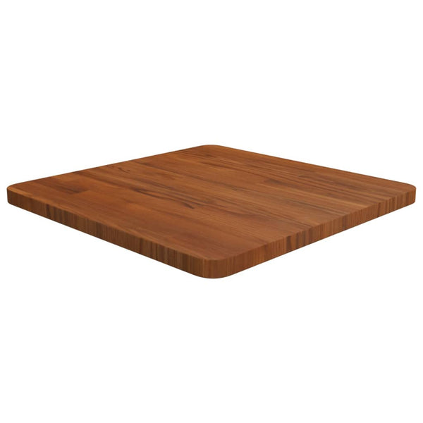 Quadratische Tischplatte Dunkelbraun 50x50 cm Eiche