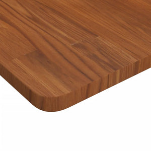 Quadratische Tischplatte Dunkelbraun 50x50 cm Eiche