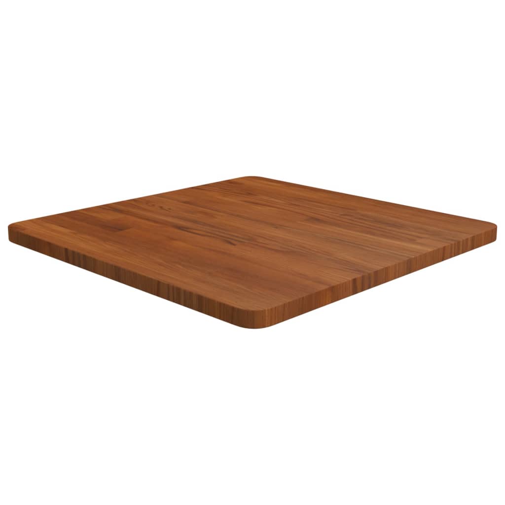 Quadratische Tischplatte Dunkelbraun 60x60 Eiche