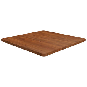 Quadratische Tischplatte Dunkelbraun 70x70 cm Eiche