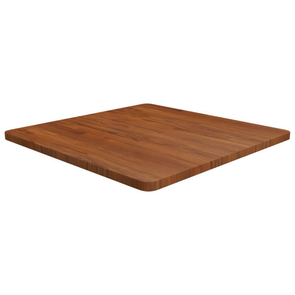 Quadratische Tischplatte Dunkelbraun 70x70 cm Eiche