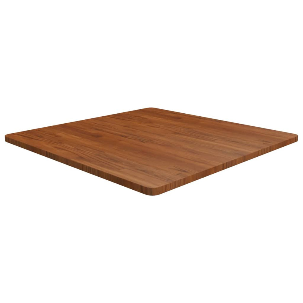 vidaXL Plateau de table carré Chêne traité marron foncé 90x90x2,5cm