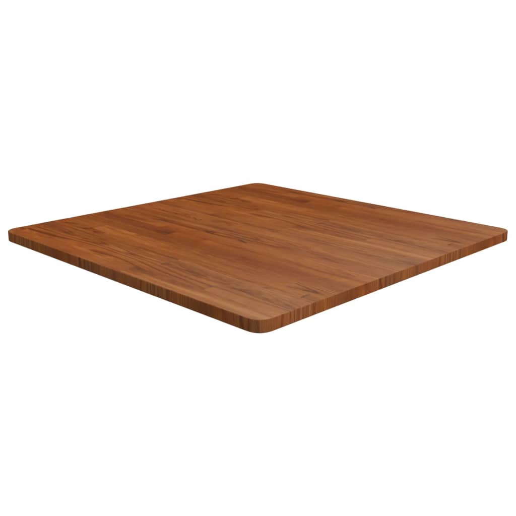 Quadratische Tischplatte Dunkelbraun 90x90 cm