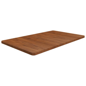 Dunkelbraune Waschtischplatte 100x60 cm Massivholz