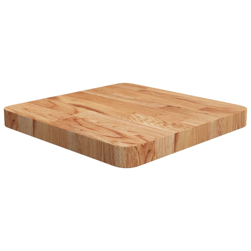 vidaXL Plateau de table carré Chêne traité marron clair 40x40x4 cm