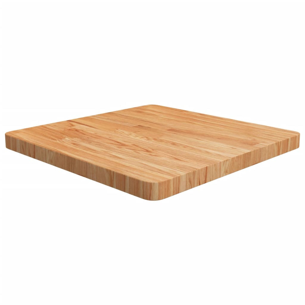 vidaXL Plateau de table carré chêne clair 60x60x4 cm Chêne traité