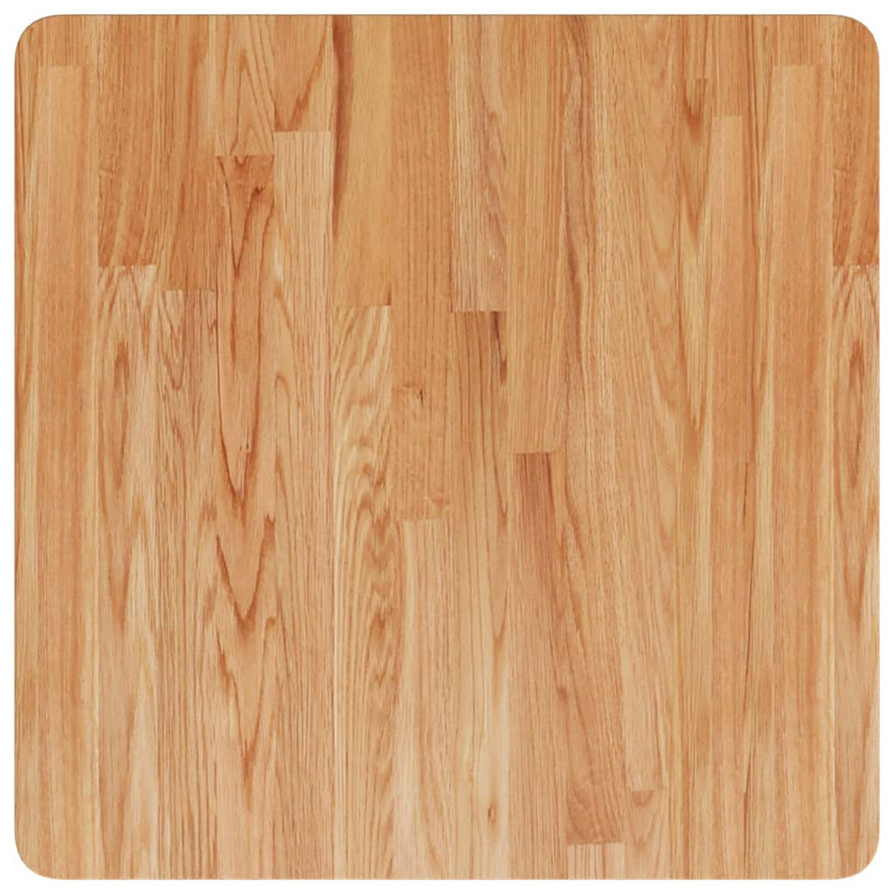 vidaXL Plateau de table carré chêne clair 60x60x4 cm Chêne traité