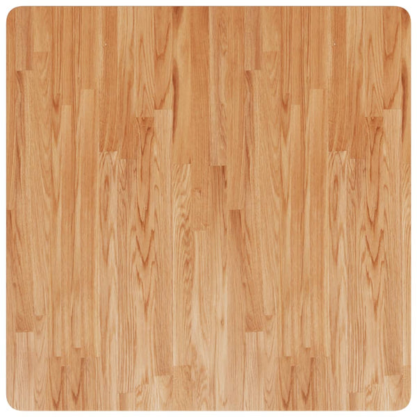 vidaXL Plateau de table carré Chêne traité marron clair 80x80x4 cm