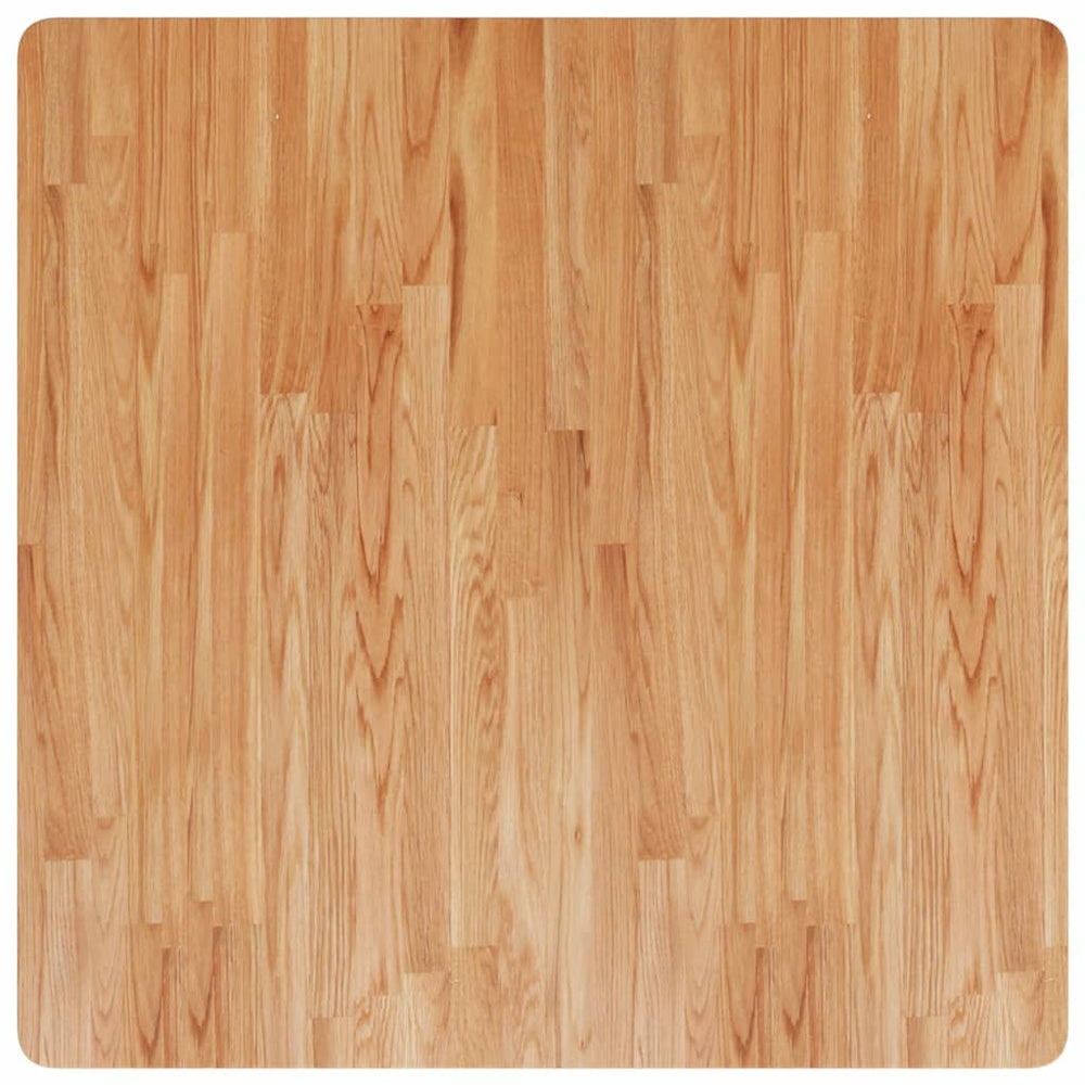 vidaXL Plateau de table carré Marron clair 90x90x4 cm Chêne traité