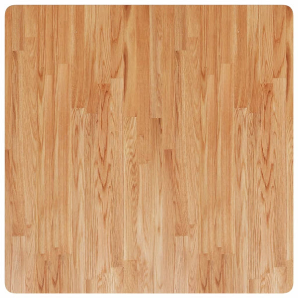 vidaXL Plateau de table carré Marron clair 90x90x4 cm Chêne traité