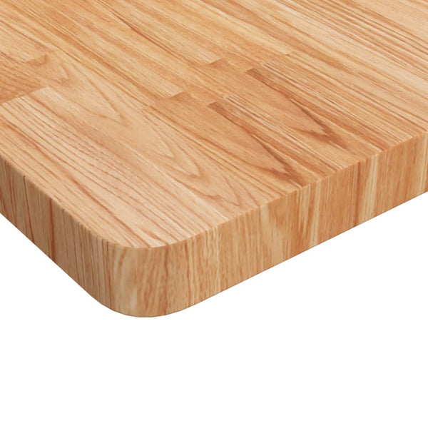 vidaXL Plateau de table carré Marron clair 90x90x4 cm Chêne traité
