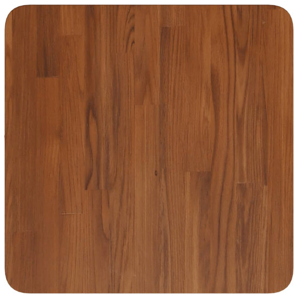 vidaXL Plateau de table carré marron foncé 40x40x4 cm en chêne traité