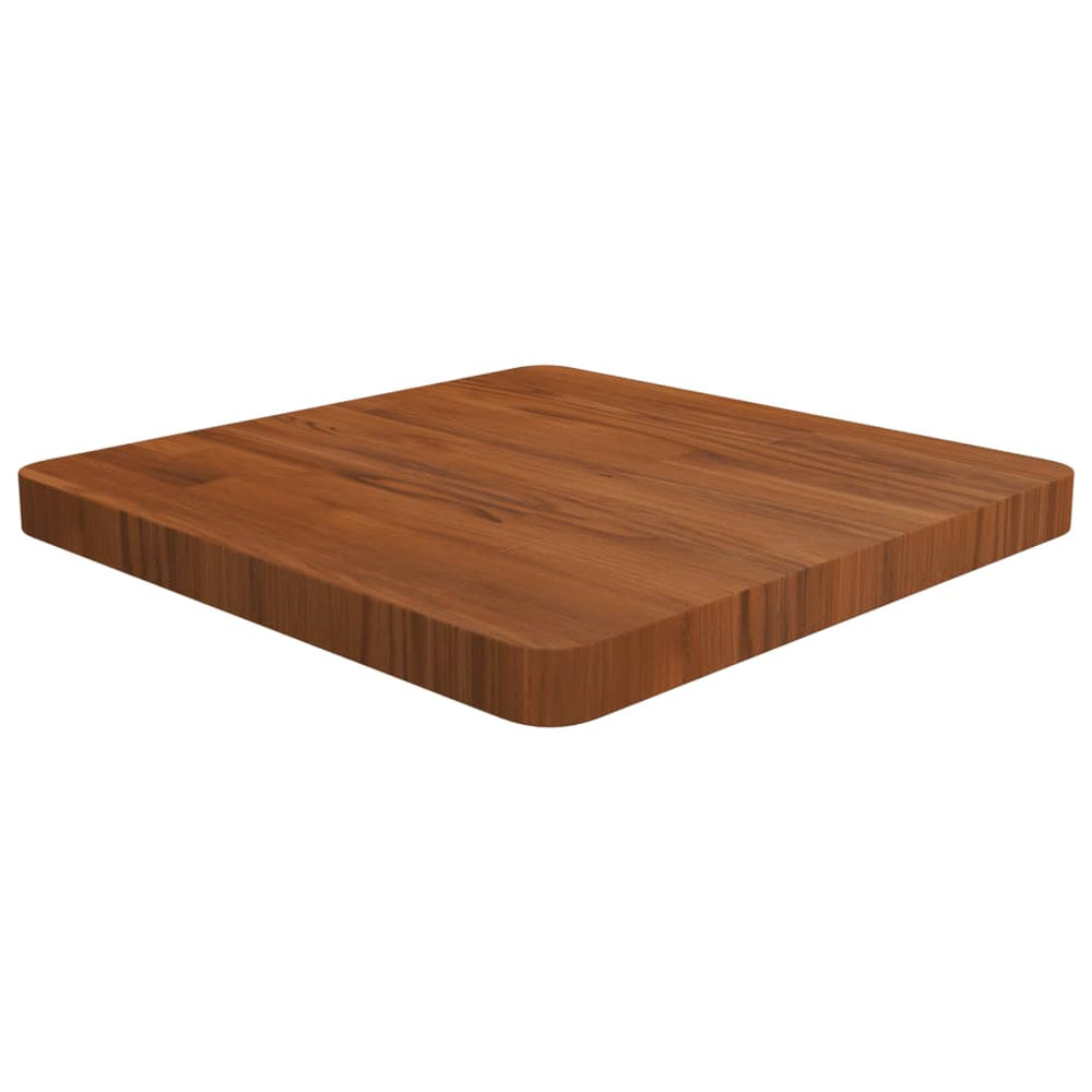 vidaXL Plateau de table carré Chêne traité marron foncé 50x50x4cm