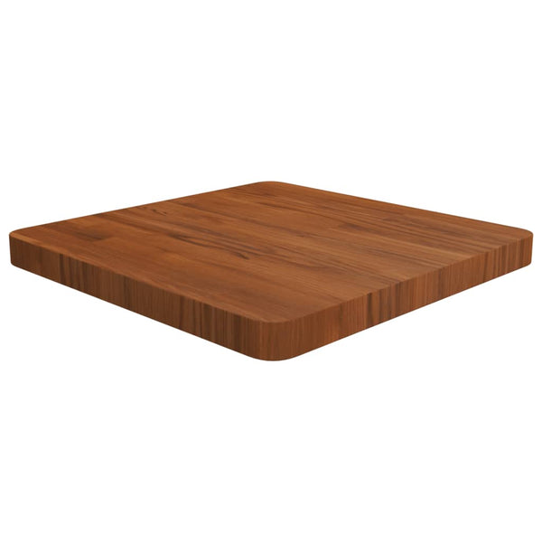 Quadratische Tischplatte Dunkelbraun 50x50cm Eiche