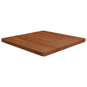 vidaXL Plateau de table carré chêne traité marron foncé 80x80x4 cm