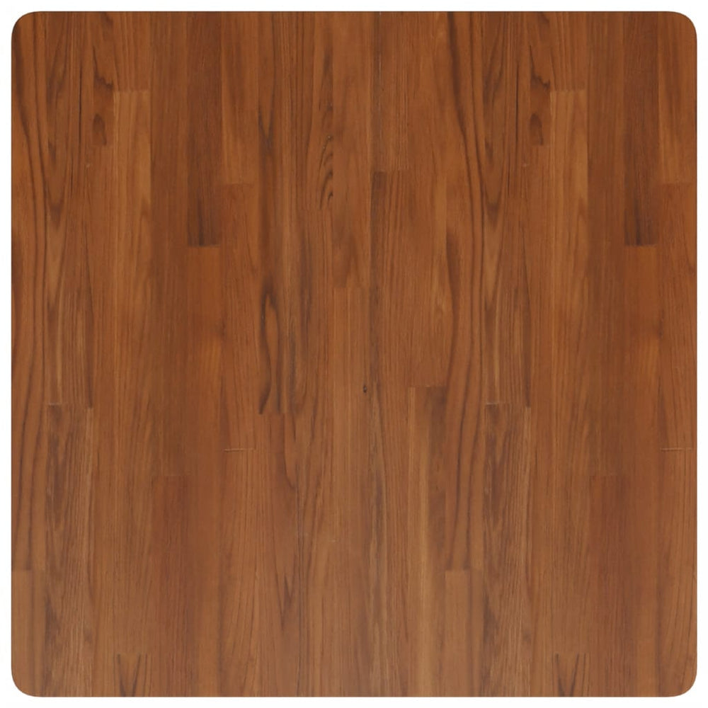 vidaXL Plateau de table carré chêne traité marron foncé 80x80x4 cm