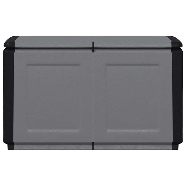 Garten-Aufbewahrungsbox 96x53x57 cm 230 L Dunkelgrau Schwarz