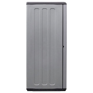 Garten-Aufbewahrungsschrank Grau Schwarz 68x37x84 cm PP
