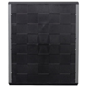 Garten-Aufbewahrungsschrank Grau Schwarz 68x37x84 cm PP