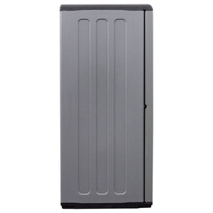 Gartenschrank Grau und Schwarz 102x37x84 cm PP