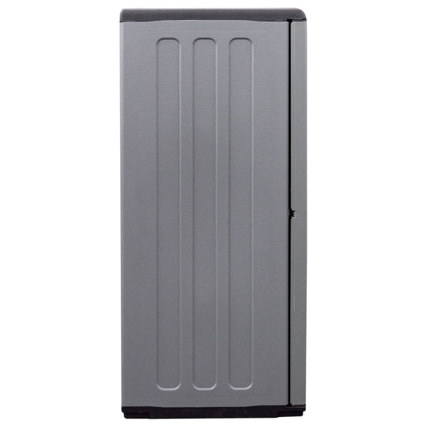 Gartenschrank Grau und Schwarz 102x37x84 cm PP