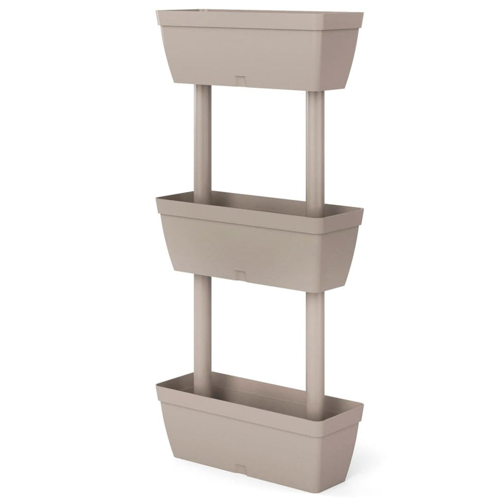 Pflanzkübel 3-tlg. 100 cm Taupe