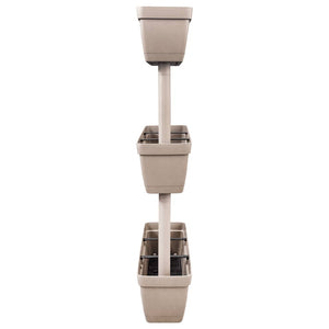 Pflanzkübel 3-tlg. 100 cm Taupe