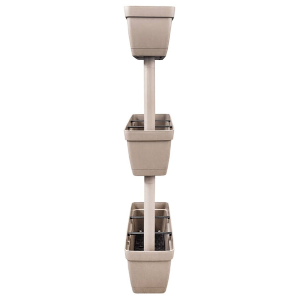 Pflanzkübel 3-tlg. 100 cm Taupe