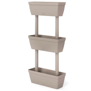 Pflanzkübel 6-tlg. 100 cm Taupe