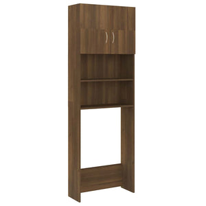 Waschmaschinenschrank Braun Eiche 64x25,5x190 cm