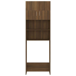 Waschmaschinenschrank Braun Eiche 64x25,5x190 cm