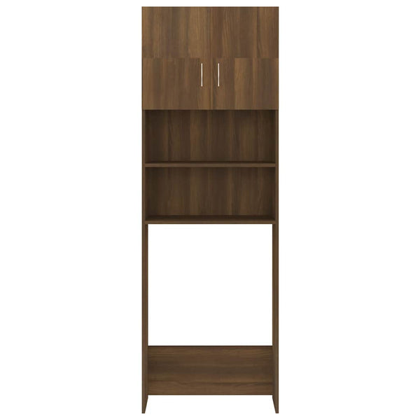 Waschmaschinenschrank Braun Eiche 64x25,5x190 cm