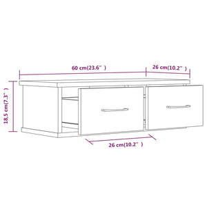 Wandschrank Braun Eichenoptik 60 cm