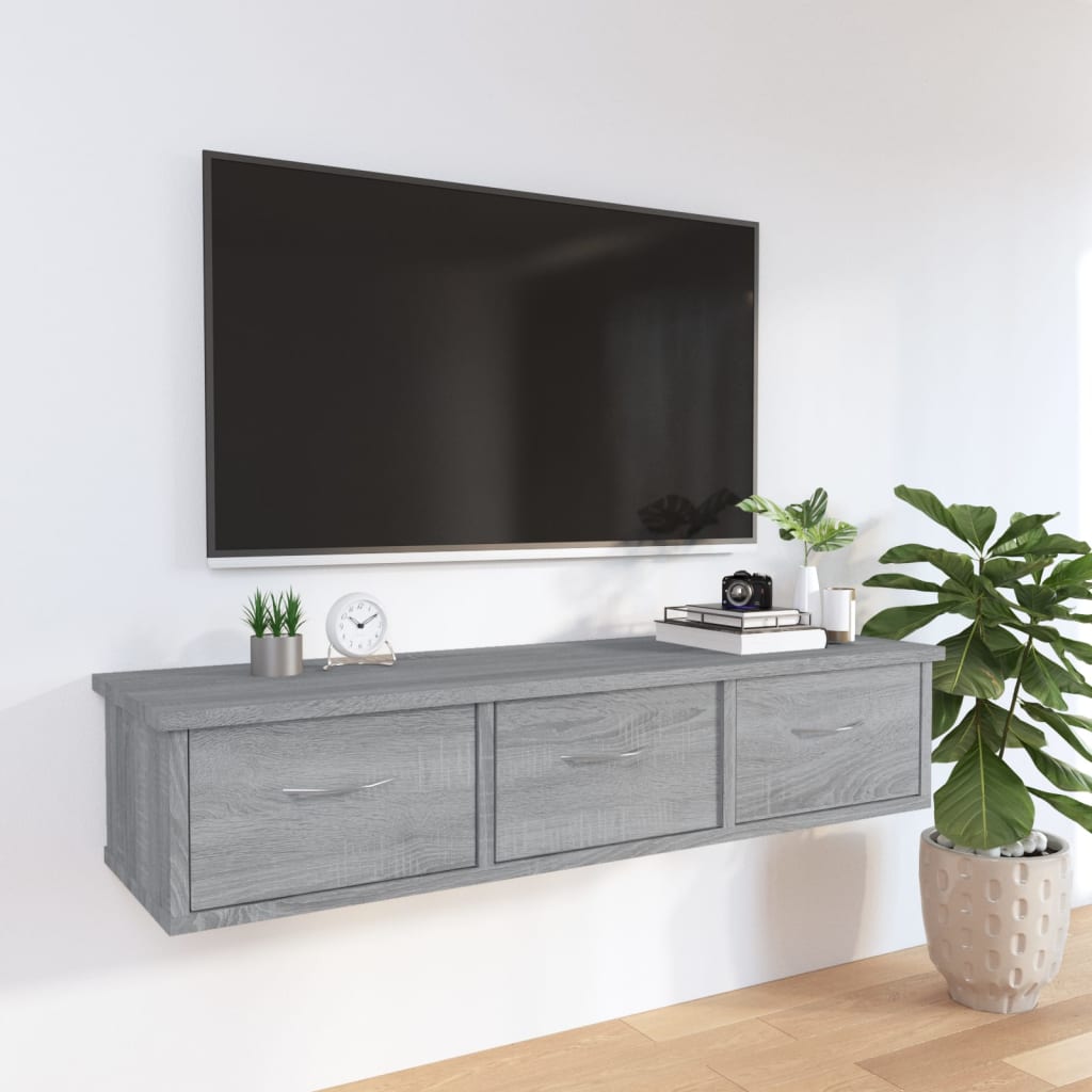 Wandschrank Grau Sonoma 88 cm