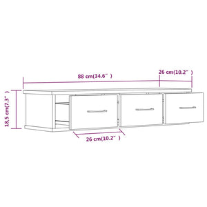 Wandschrank Braun Eichenoptik 88 cm