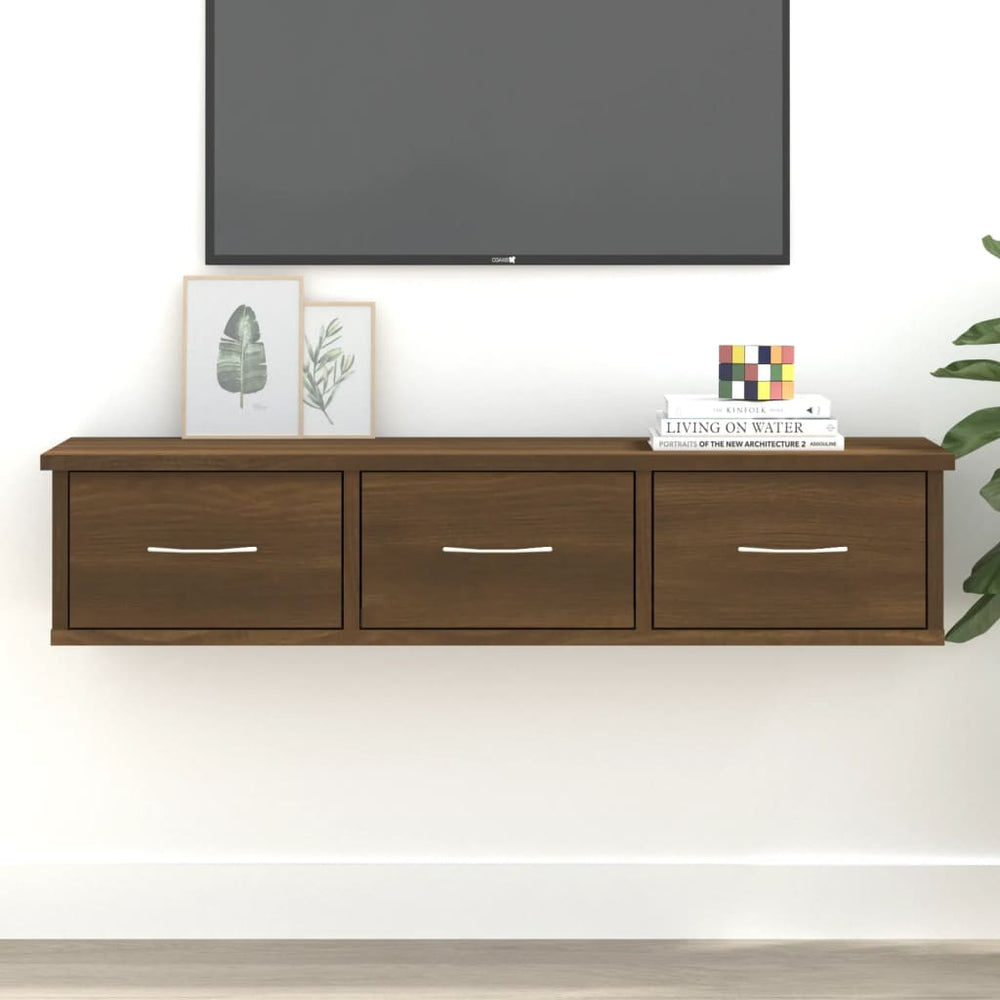 Wandschrank Braun Eichenoptik 88 cm