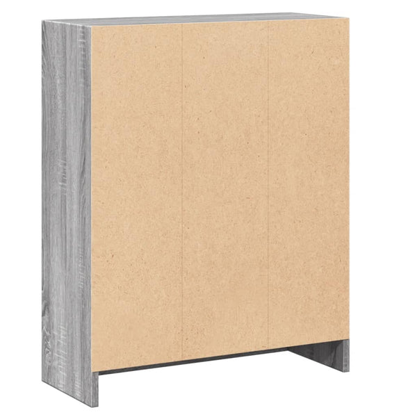 Bücherregal Grau Sonoma 60 cm