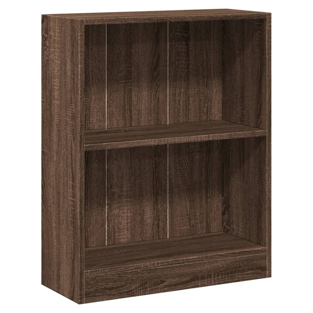 vidaXL Bibliothèque marron aspect chêne 60x24x76 cm bois d'ingénierie