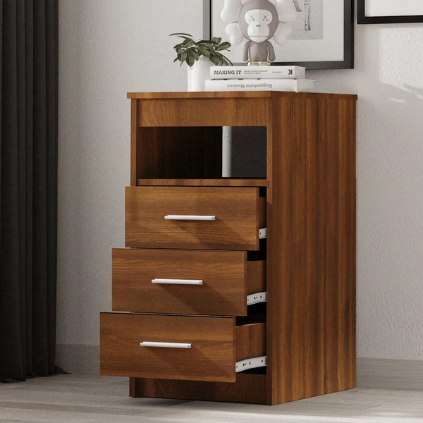 Sideboard Braun Eichen-Optik 40x50x76 cm