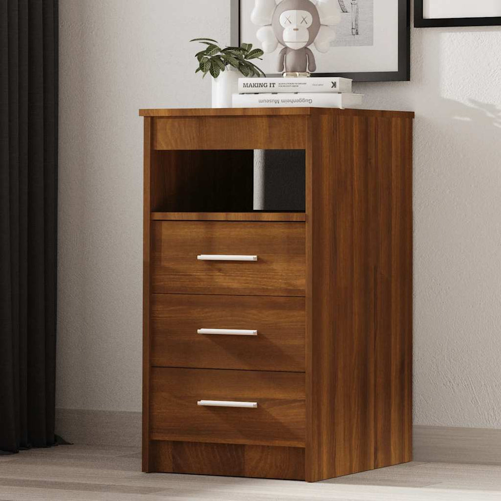 Sideboard Braun Eichen-Optik 40x50x76 cm