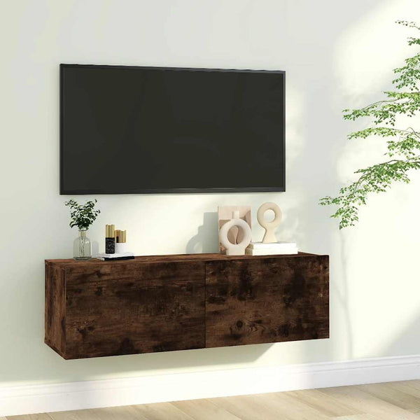 TV-Wandschrank Räuchereiche 100x30x30 cm
