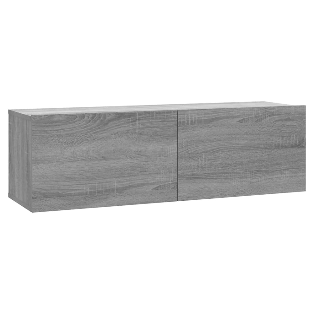 vidaXL Meuble TV mural gris Sonoma 100x30x30 cm en bois d'ingénierie