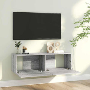 TV-Wandschrank Grau Sonoma 100x30x30 cm