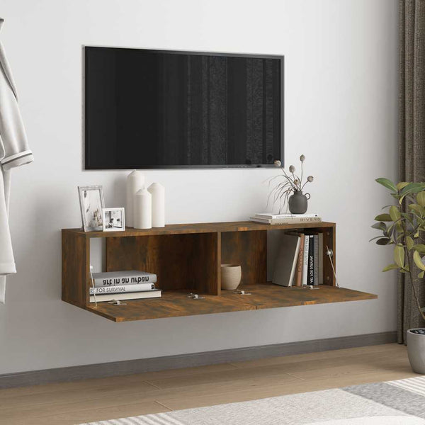 TV-Wandschrank Räuchereiche 120 cm
