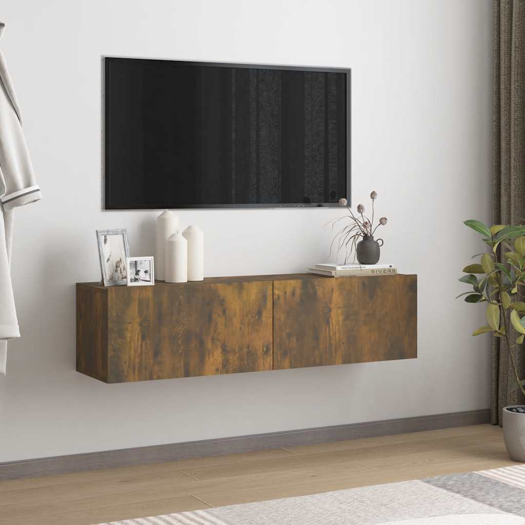 TV-Wandschrank Räuchereiche 120 cm
