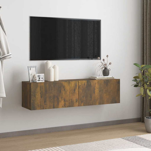 TV-Wandschrank Räuchereiche 120 cm