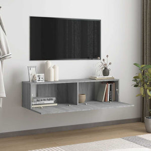 TV-Wandschrank Grau Sonoma 120 cm